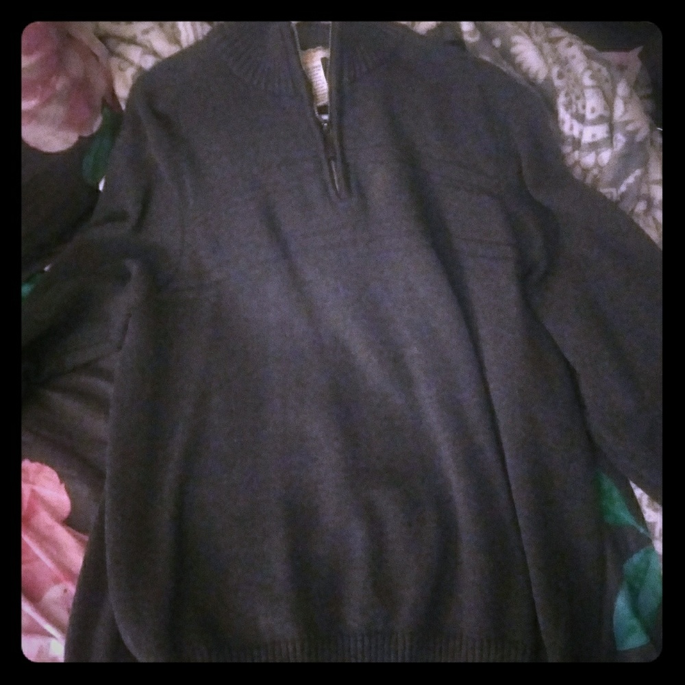 Docker's xxl thick gray sweater zip up